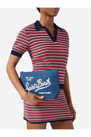 Aline Denim Clutch Bag MC2 SAINT BARTH | Pochette Bag | ALI001700436L